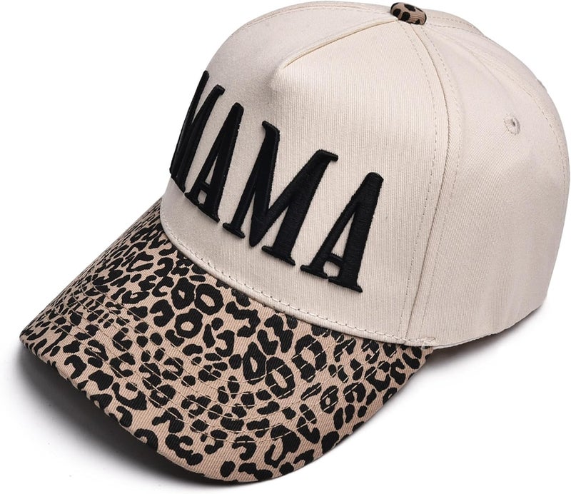 Abdkw Mommin Trucker Hat | Vintage Two-Tone Women's Baseball Cap,with Mommin Embroidery Ponytail Fit,Outdoor and Daily Use - Image 4